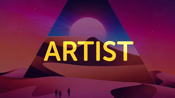 product-management-artist_600 "artist" written in big gold letters in pink background