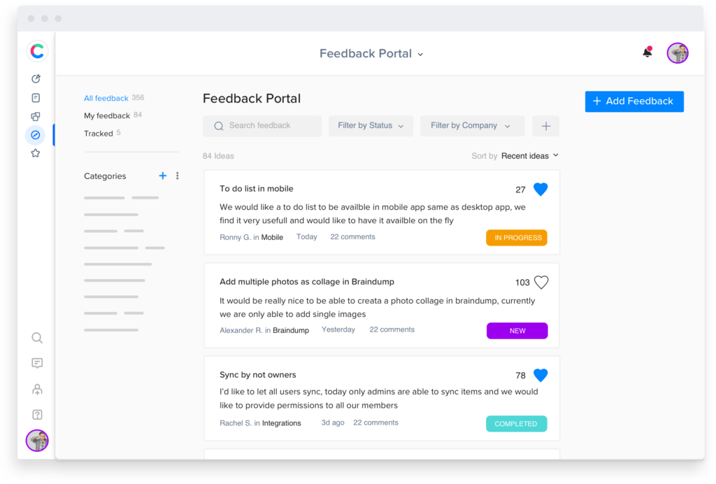 feedback-portal-2 craft.io feedback-portal screenshot