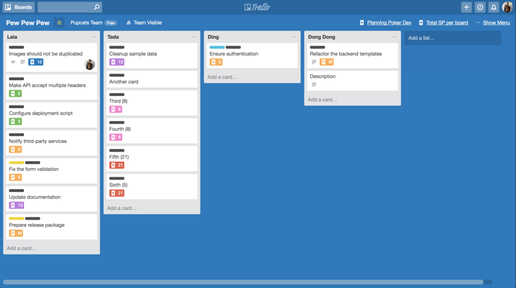 Trello in blue background