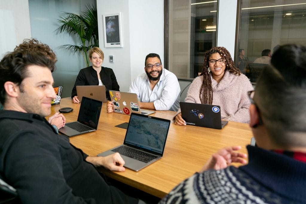 People in a meeting