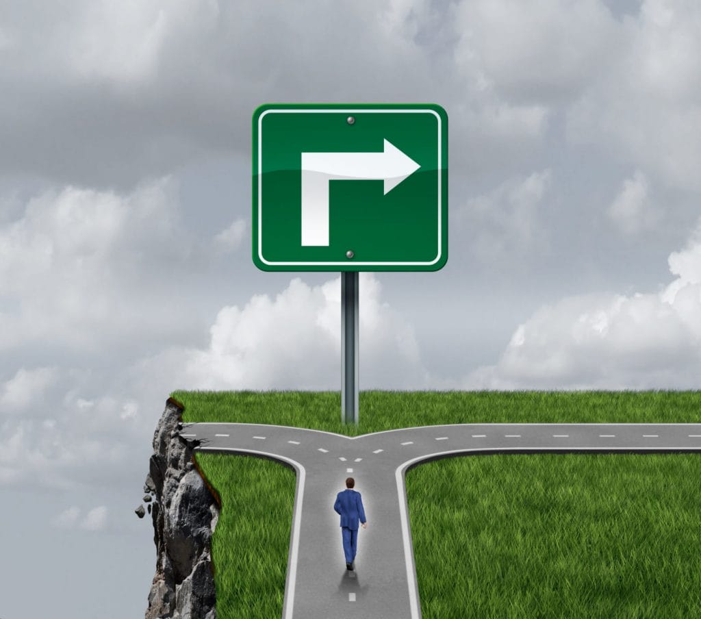 Business,Consulting,Concept,As,A,Businessman,At,A,Crossroad,With